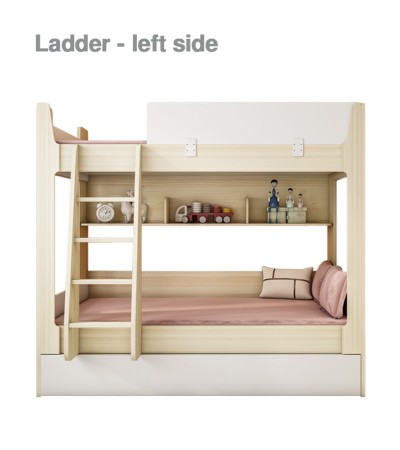 [SG Seller] Children bunk bed with pull out storage bed | Kids bunk bed | Space saving bunk bed | Kids modular bunk bed with storage staircase | TrendySpace