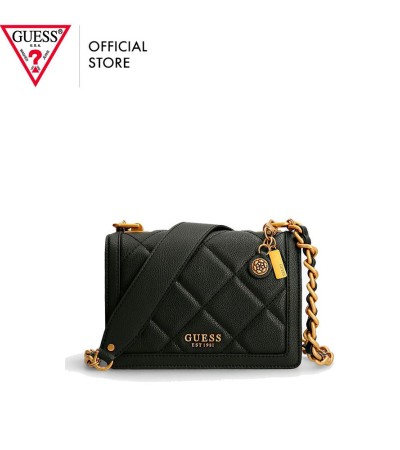 GUESS女式Abey黑色斜挎包