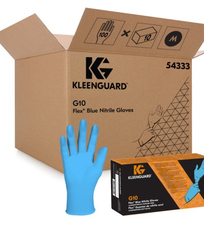 100pcs KleenGuard G10 Blue Nitrile Gloves [Food Safety]